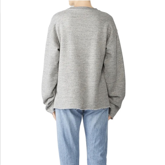 Golden Goose Deluxe Brand, Cereda Sweatshirt, Size Small Oversized Marled Gray - Picture 15 of 16
